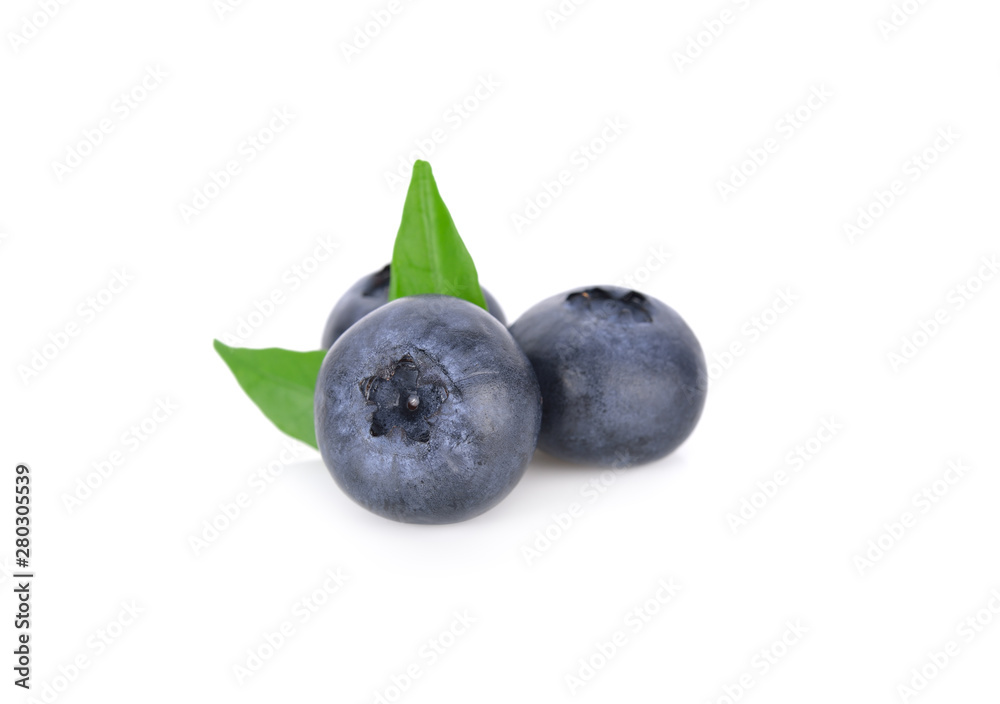 whole fresh blueberries on white background whole fresh blueberries on white background