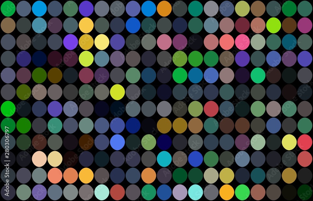 Dots pattern. Multicolor mosaic. Disco party background. Festive decoration. Yellow blue green pink shimmer. Dots pattern. Multicolor mosaic. Disco party background. Festive decoration. Yellow blue green pink shimmer.