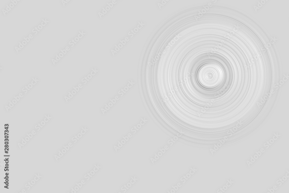 Abstract dynamic gray circle spin on white background