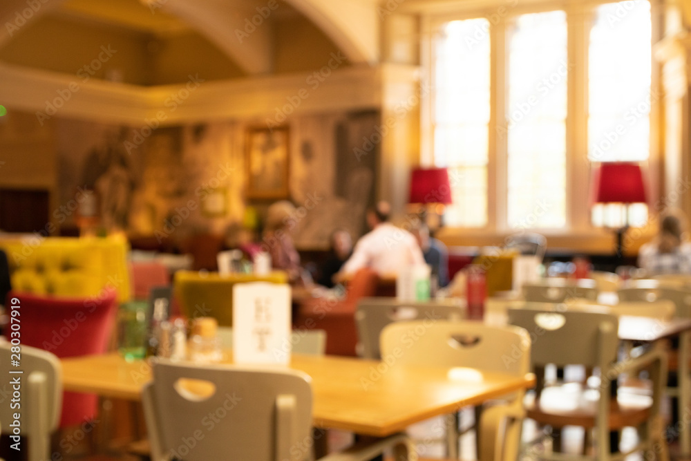 Unfocused of the beautiful decorations of cafe in museum or restaurant in rusty vintage style Unfocused of the beautiful decorations of cafe in museum or restaurant in rusty vintage style