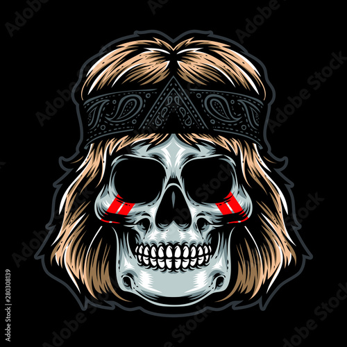 rock and roll skull