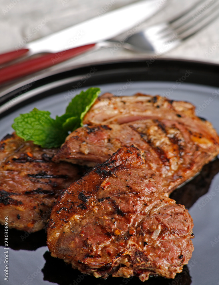 Asian Barbecue. Lamb - Studio Asian Barbecue. Lamb - Studio