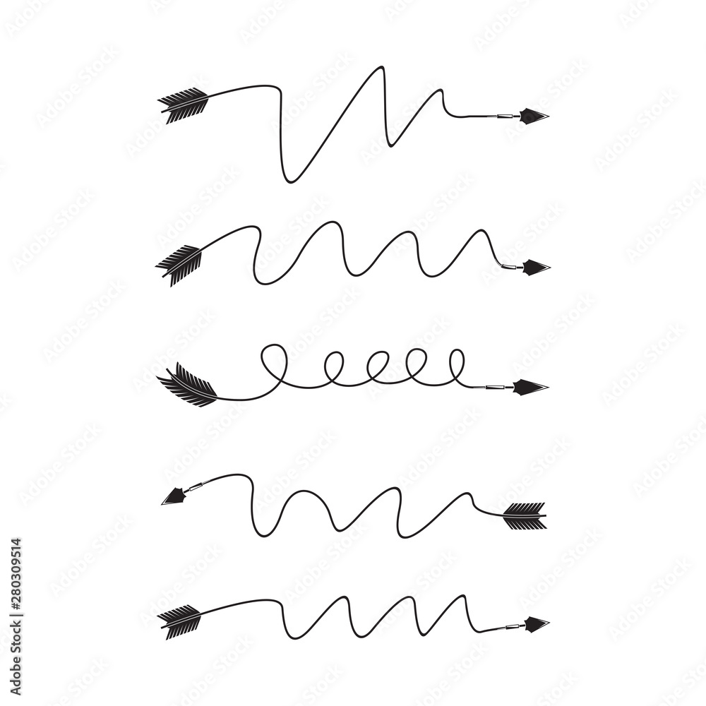 arrows and bows element set