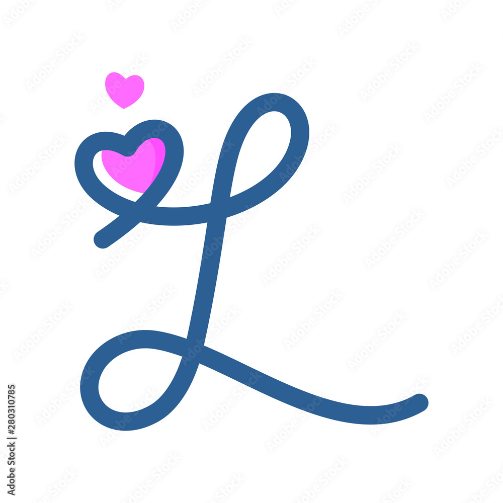 Initial L Love Logo Initial L Love Logo