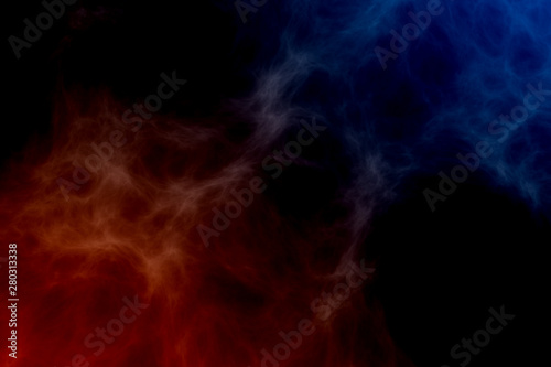 Red fire versus blue ice abstract background texture