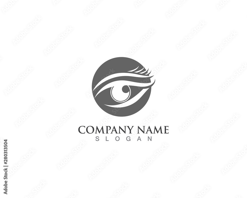 Eye care and symbol template vector icon app Eye care and symbol template vector icon app