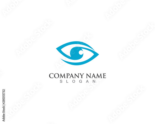 eye logo and vector symbol icon