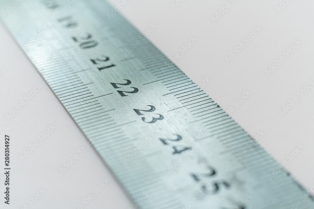macro shot of the centimeter scale on white background macro shot of the centimeter scale on white background