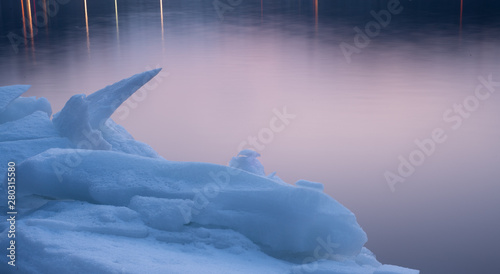 Dusk Melting River