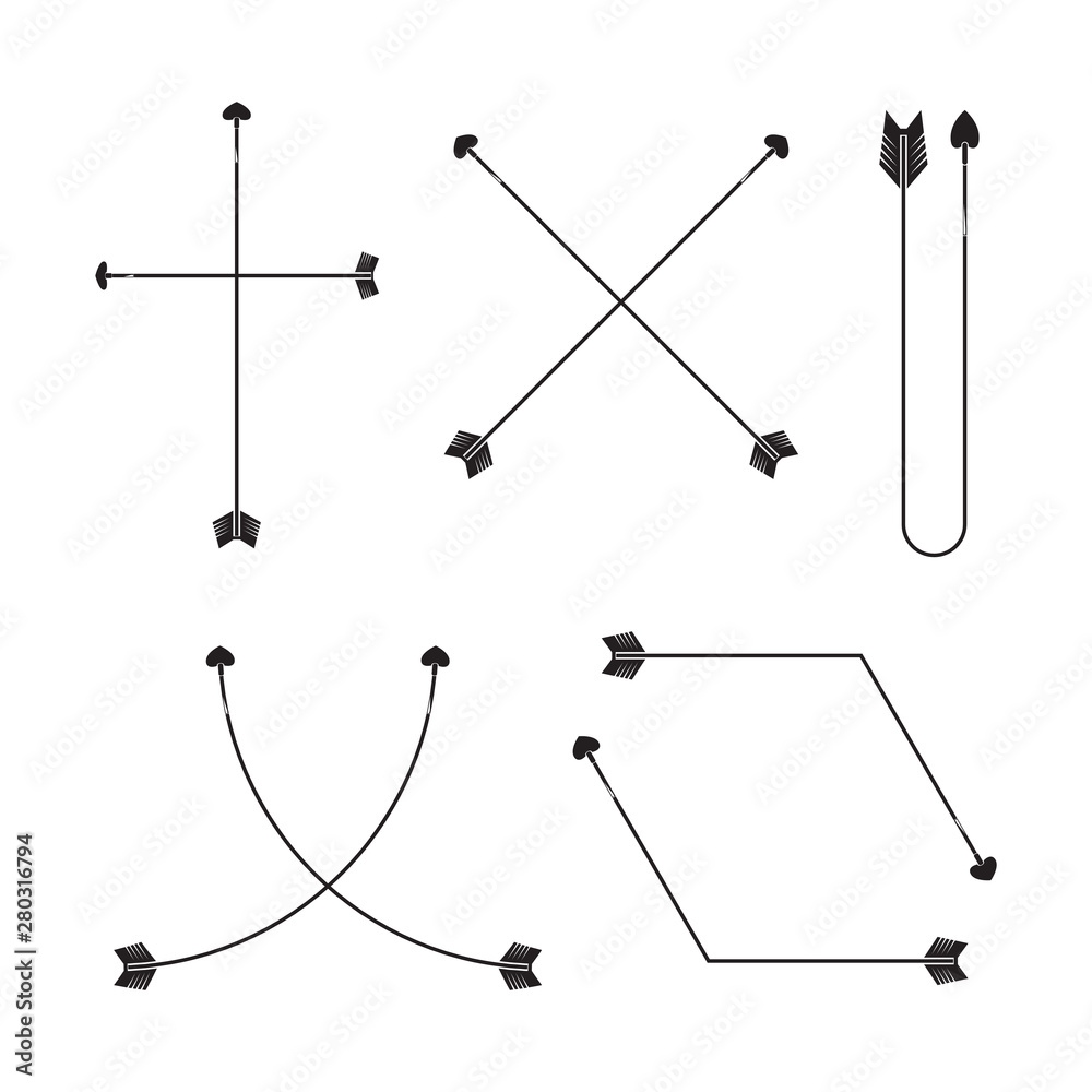 arrows and bows element set arrows and bows element set