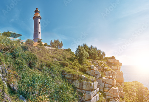 Mui Dien cape lighthouse panorama view, Phu Yen province central Vietnam