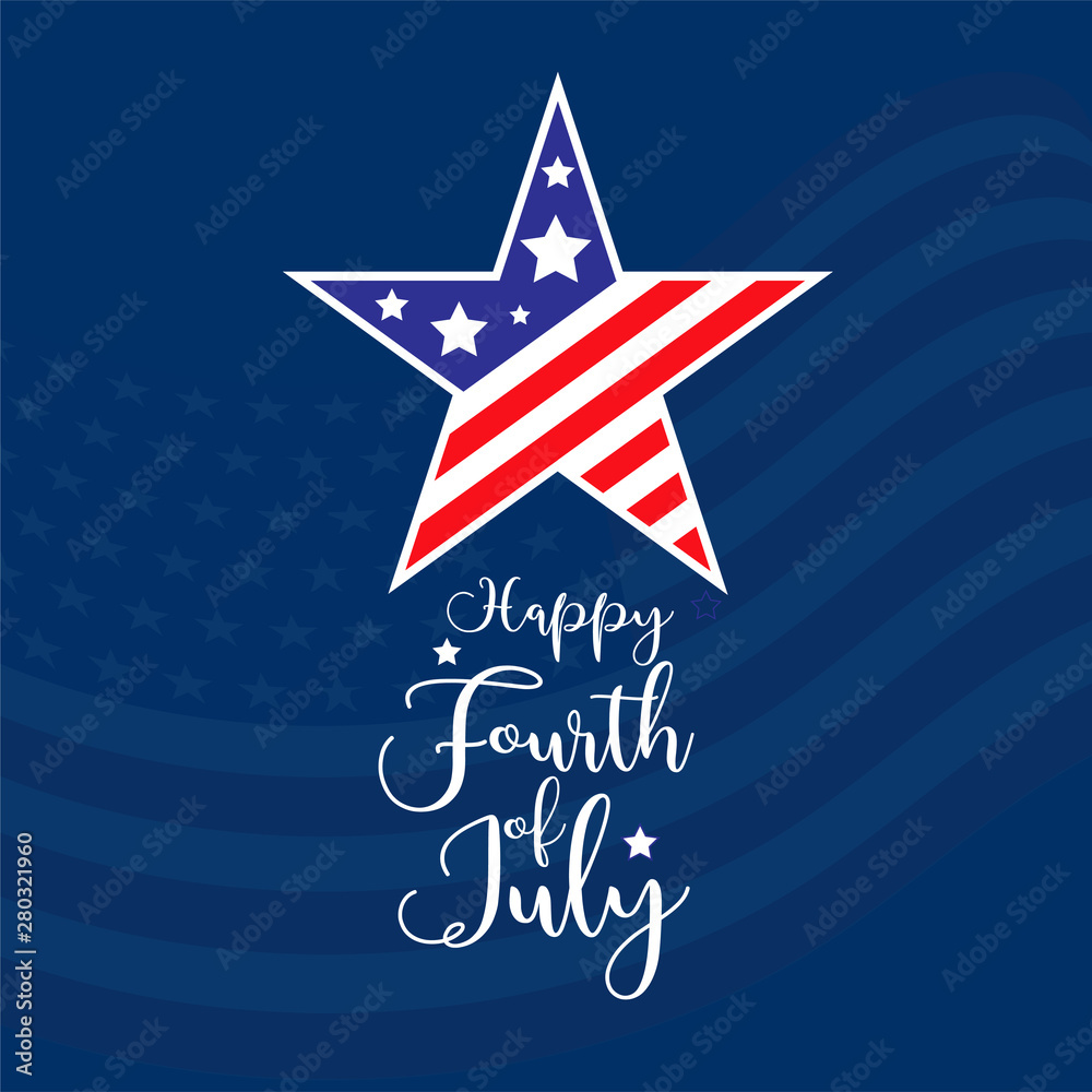 Fourth of July Independence Day.Happy Independence Day Banner Vector illustration Fourth of July Independence Day.Happy Independence Day Banner Vector illustration