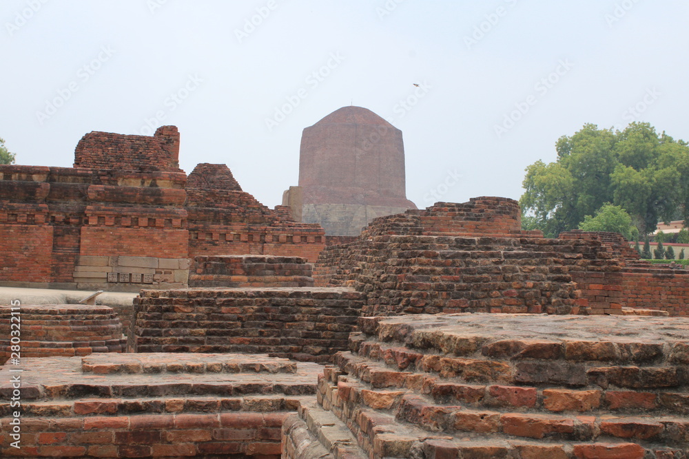 ancient sarnath temple in varanasi