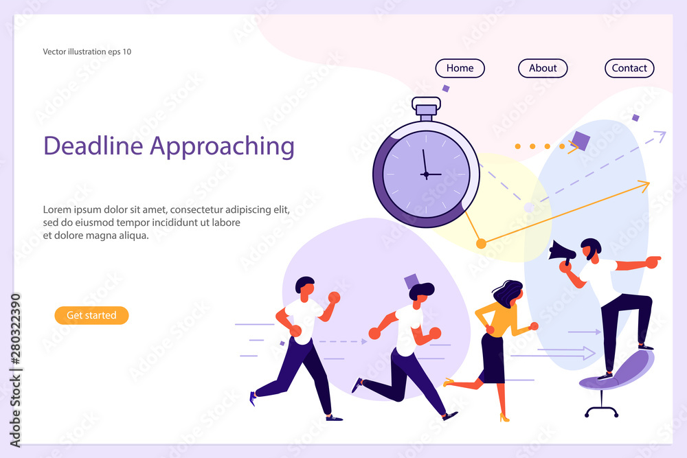 Deadline Approaching Website template Deadline Approaching Website template