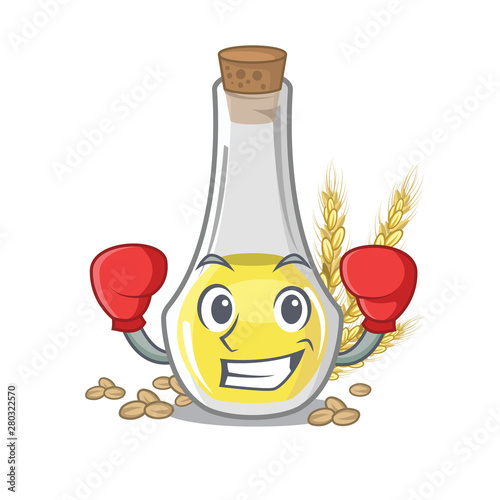Boxing wheat germ oil with isolated character