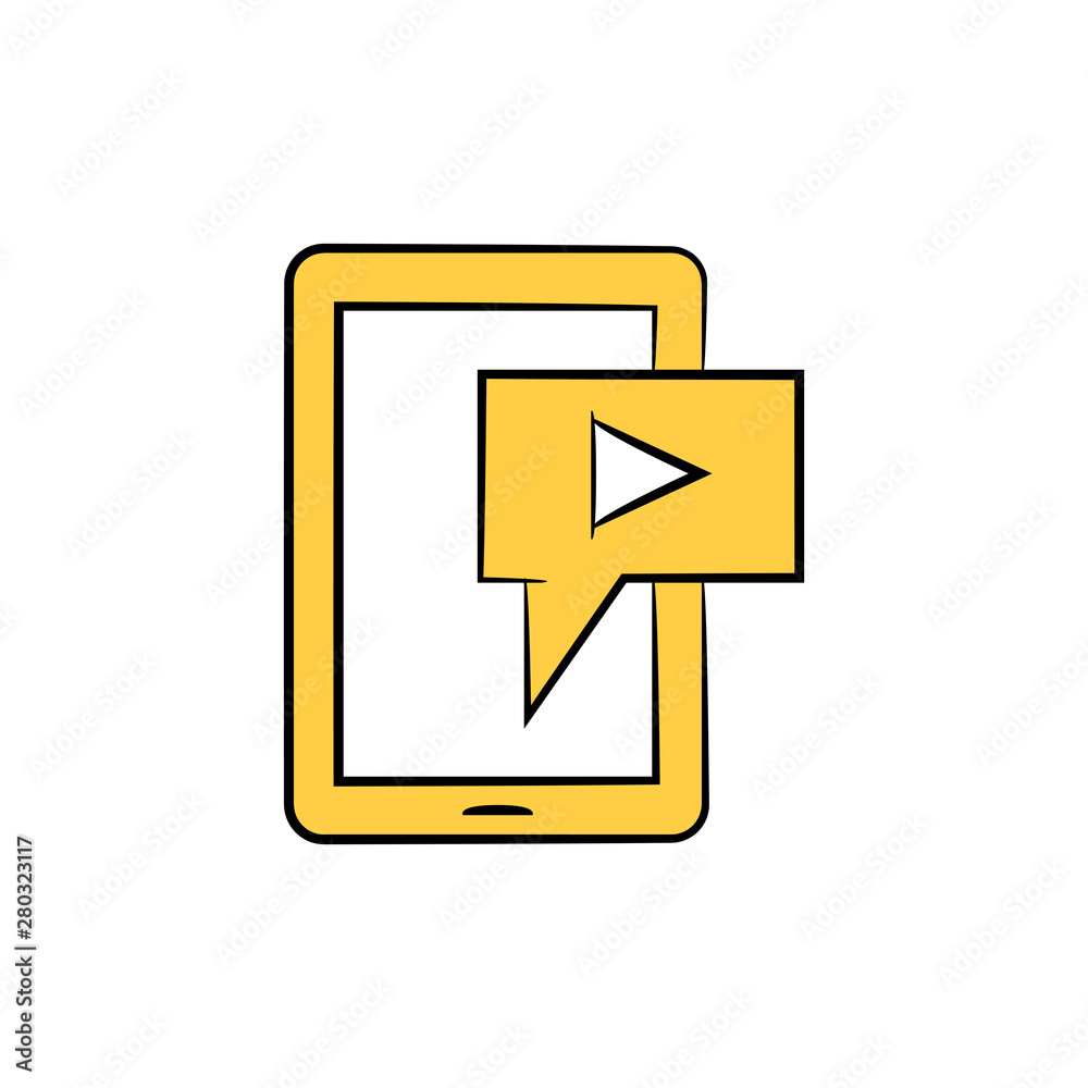 mobile video in yellow theme mobile video in yellow theme
