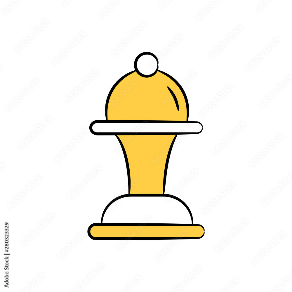 chess icon in yellow theme