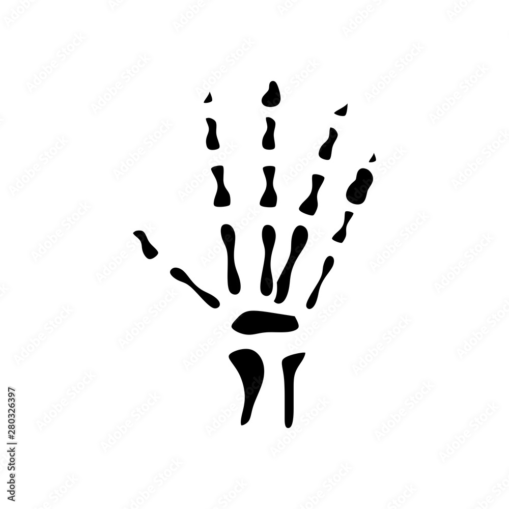 Hand x-ray icon for your project