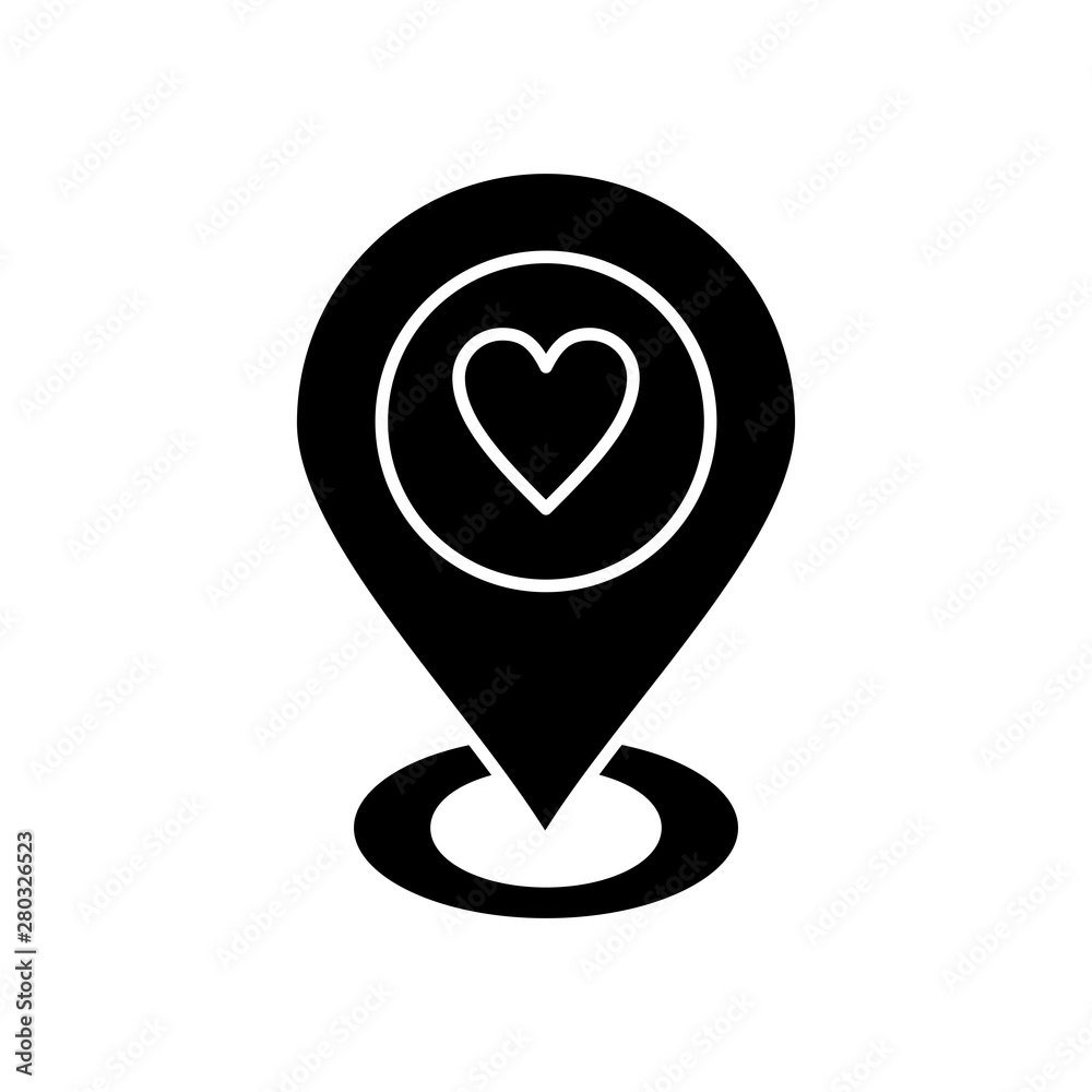 Love Location icon for your project Love Location icon for your project