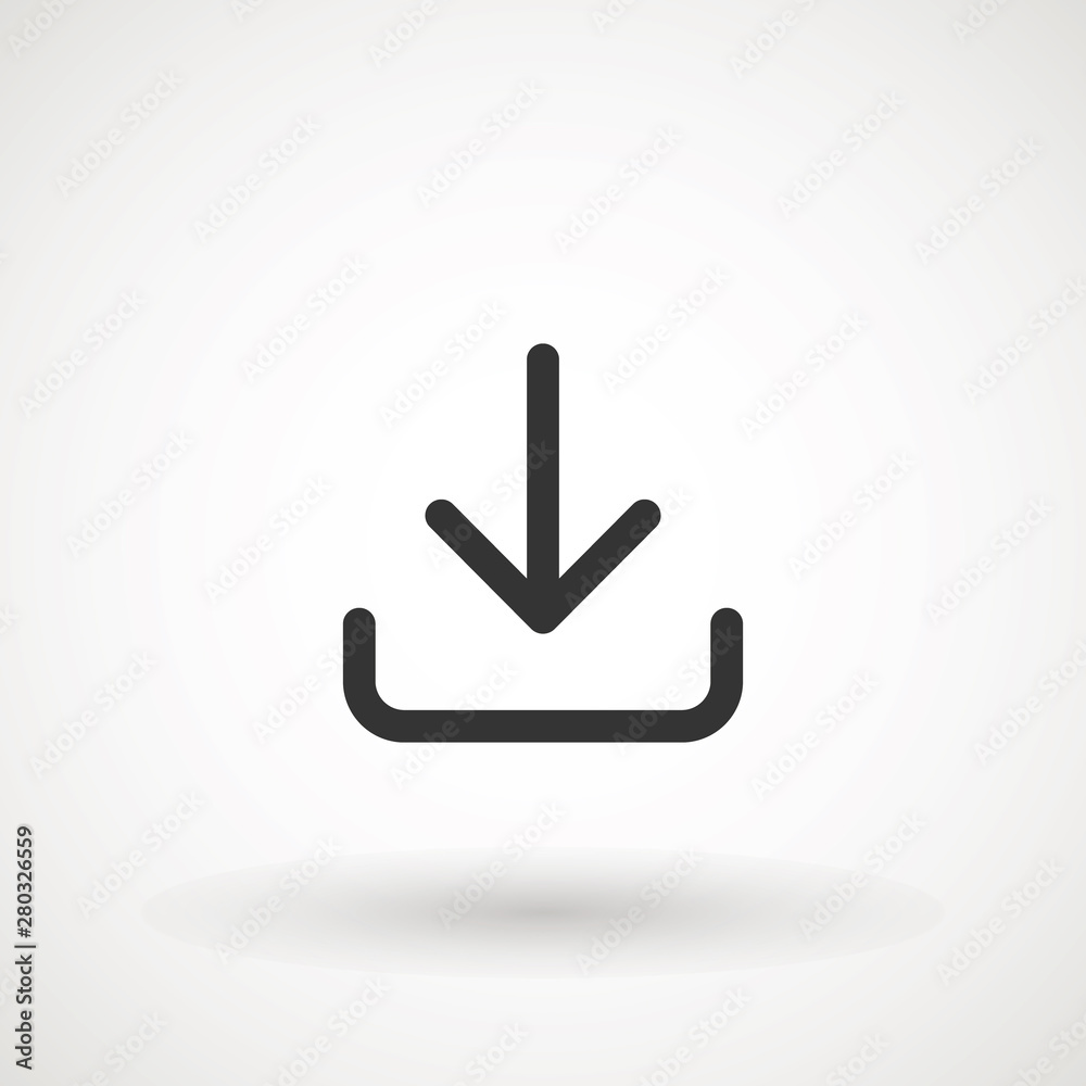 Download vector icon, install symbol. Download icon. Upload button. Load symbol. Modern, simple flat vector illustration for web site or mobile app. Download vector icon, install symbol. Download icon. Upload button. Load symbol. Modern, simple flat vector illustration for web site or mobile app.