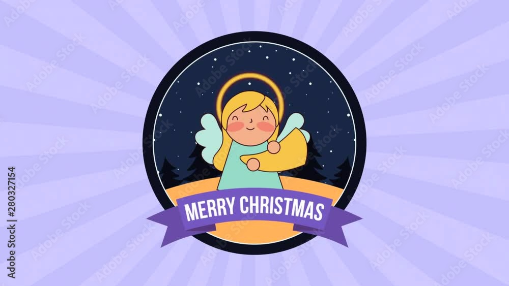 cute little angel at night manger character cute little angel at night manger character