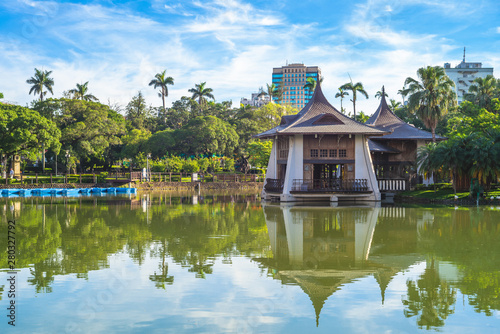 Taichung Park Pavilion in the lake