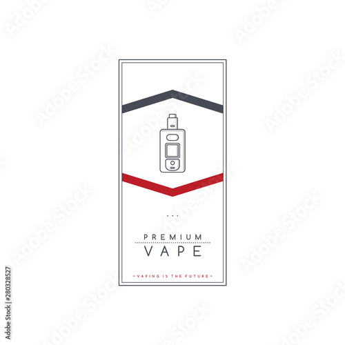 vaporizer electric cigarette smoke theme flyer template
