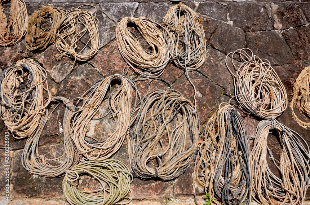 Ropes used by Japanese fishermen.