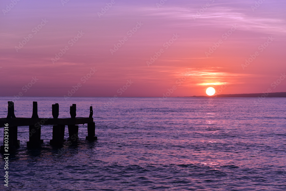 Sunrise in Gili Meno Island, Lombok, Indoesia Sunrise in Gili Meno Island, Lombok, Indoesia