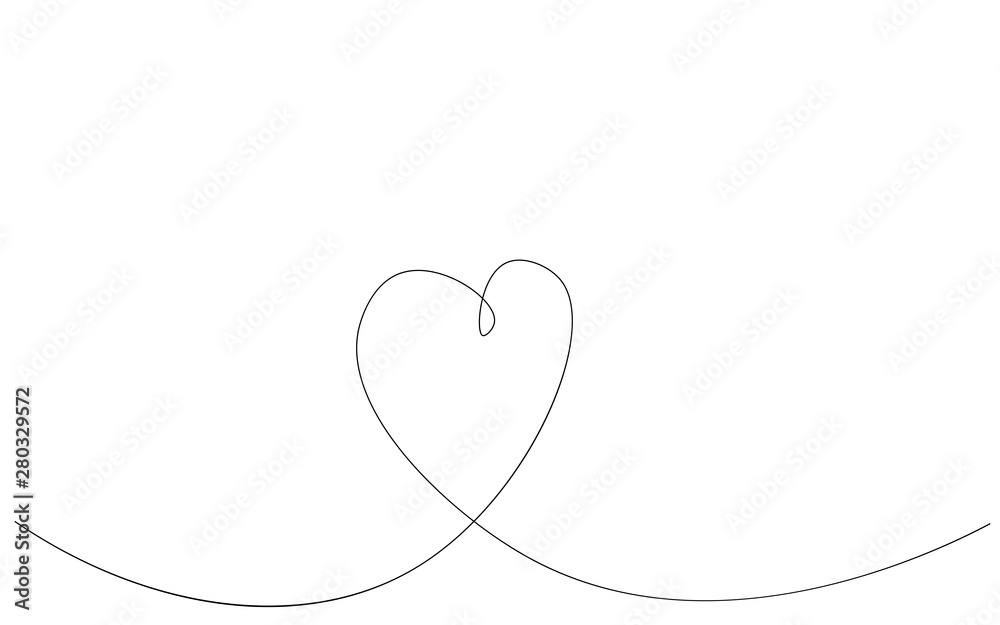 Heart background, valentine day card outline vector illustration Heart background, valentine day card outline vector illustration