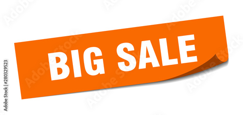 big sale sticker. big sale square isolated sign. big sale