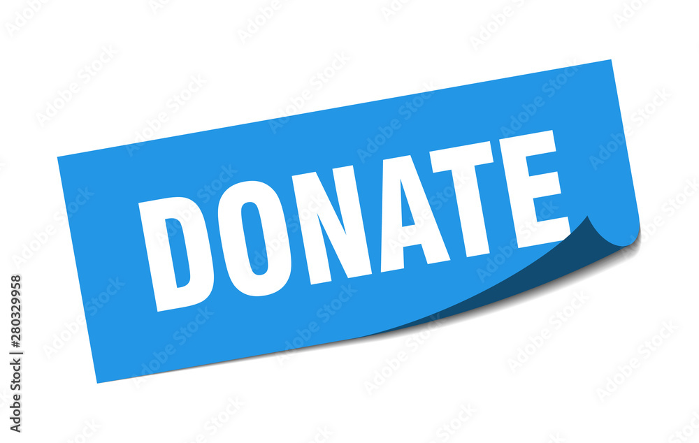 donate sticker. donate square isolated sign. donate donate sticker. donate square isolated sign. donate