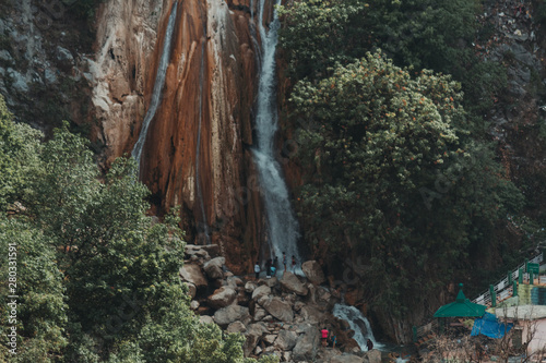 View of the Kempty Waterfall in Mussoorie, Uttarakhand, India photo