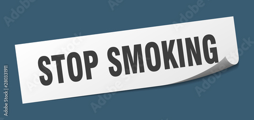 stop smoking sticker. stop smoking square isolated sign. stop smoking