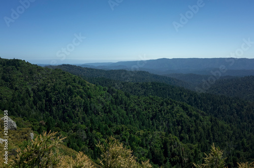 Santa Cruz mountains in Castle Rock