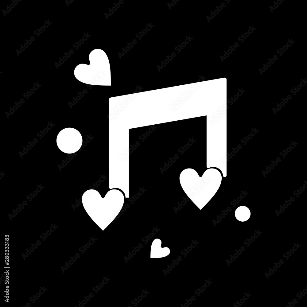 Love music icon for your project Love music icon for your project