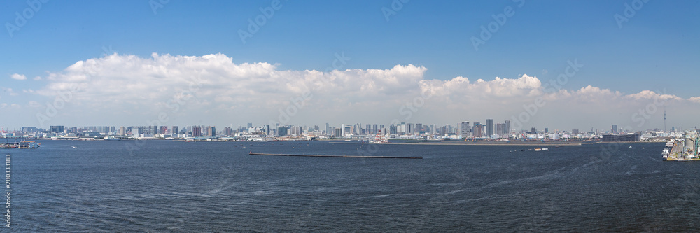 東京ゲートブリッジから見た東京湾