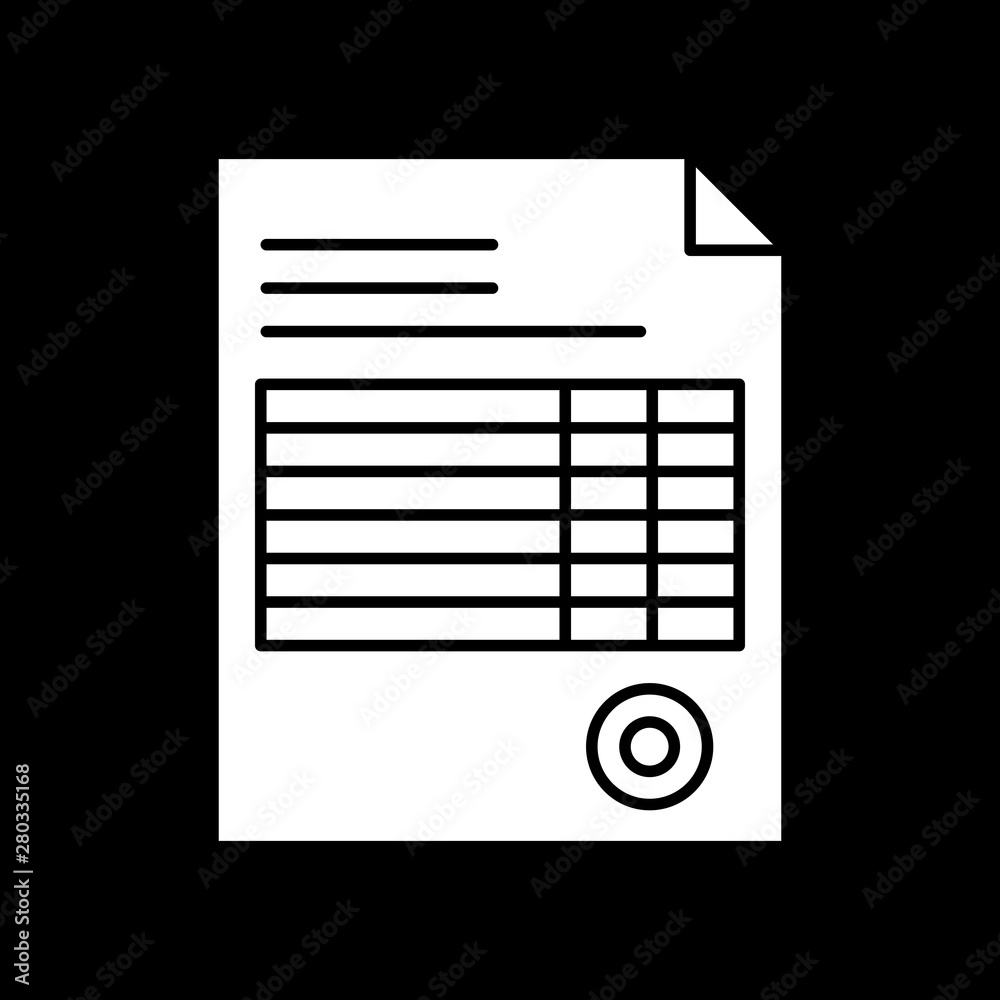 Invoice icon for your project Invoice icon for your project