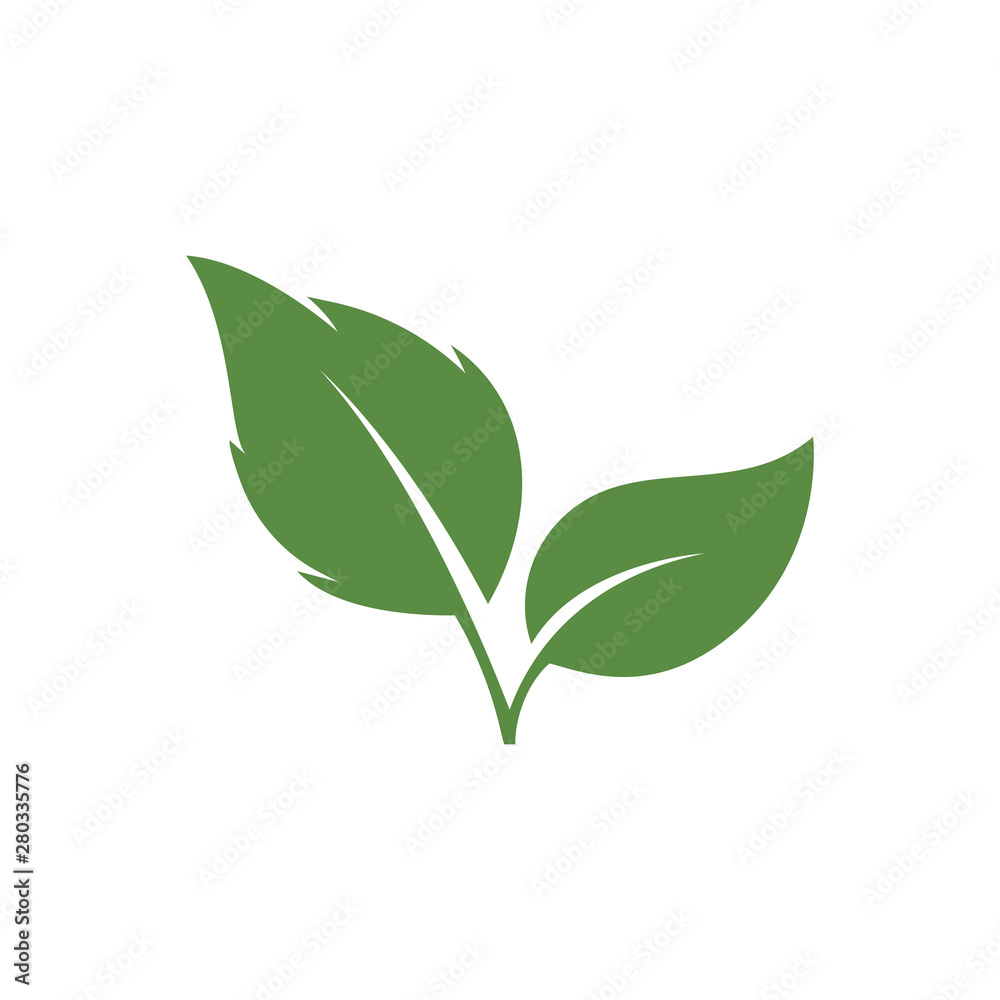 Fototapeta premium Logos of green Tree leaf ecology nature element
