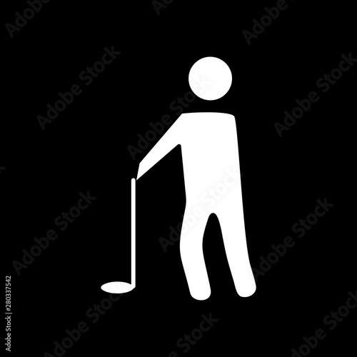 Golf Player icon for your project