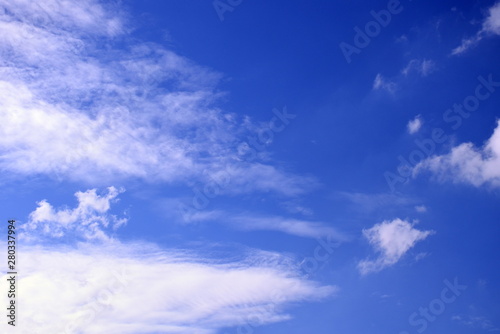 White clouds on blue sky background,use for backdrop or web design,soft focus. © LittleGallery