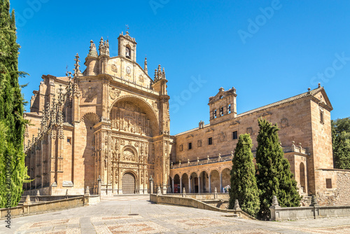 View at the Buildings of San Esteban Monastery in Salamanca - Spain