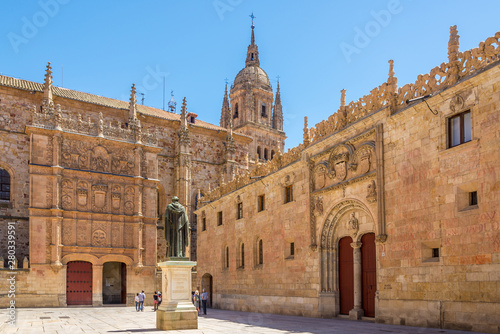 View at the Courtyard of University in Salamanca - Spain photo