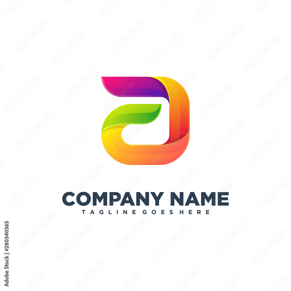 a initial modern logo a initial modern logo