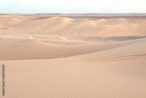 Desert Safari. Off-road in the Sahara Desert  Libya. Sand dunes in the Sahara desert