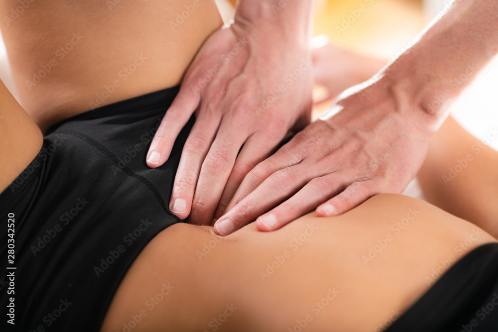 Osteopath working with patient Osteopath working with patient