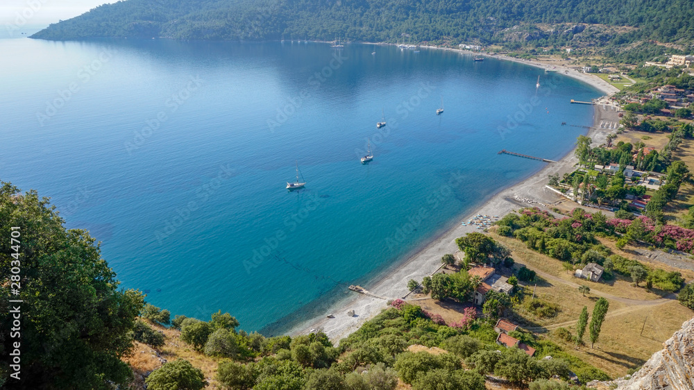 Fototapeta premium Panorama of Turunc bay