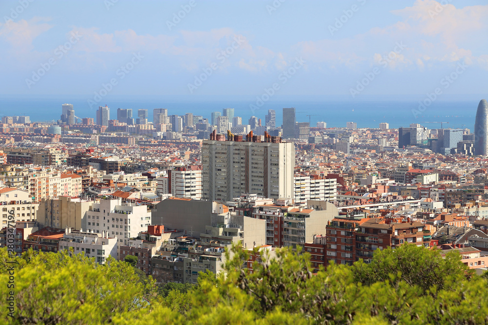 Beautiful view of Barcelona, Catalonia, Spain