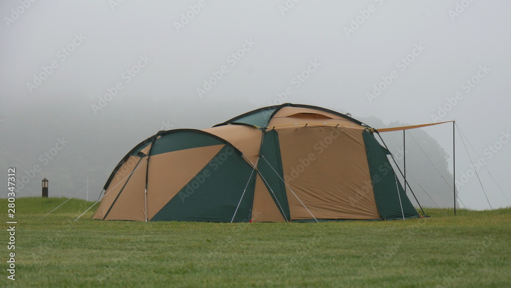 tent in the field