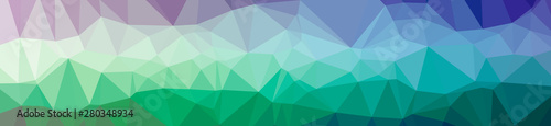 Fototapeta Naklejka Na Ścianę i Meble -  Illustration of abstract Blue And Green banner low poly background. Beautiful polygon design pattern.